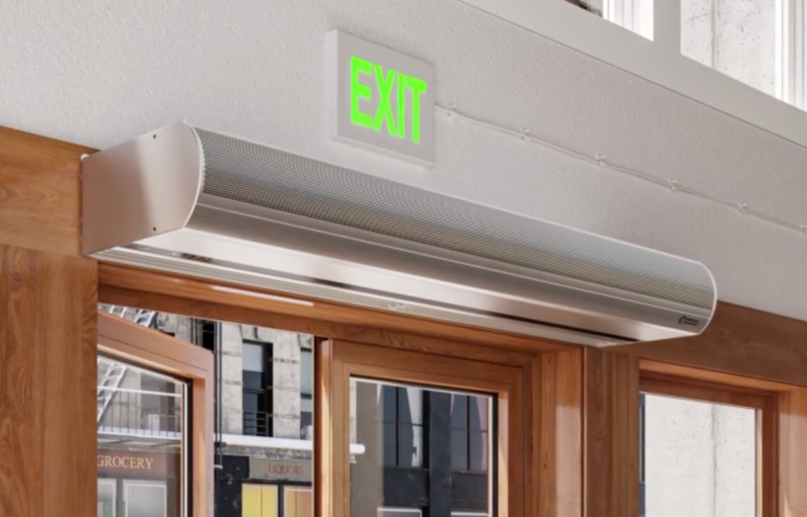AI10-F-2096AA - 96", Ambient Air, 120V, Single Phase, Aluminum, Berner Architectural Icon 10 Series