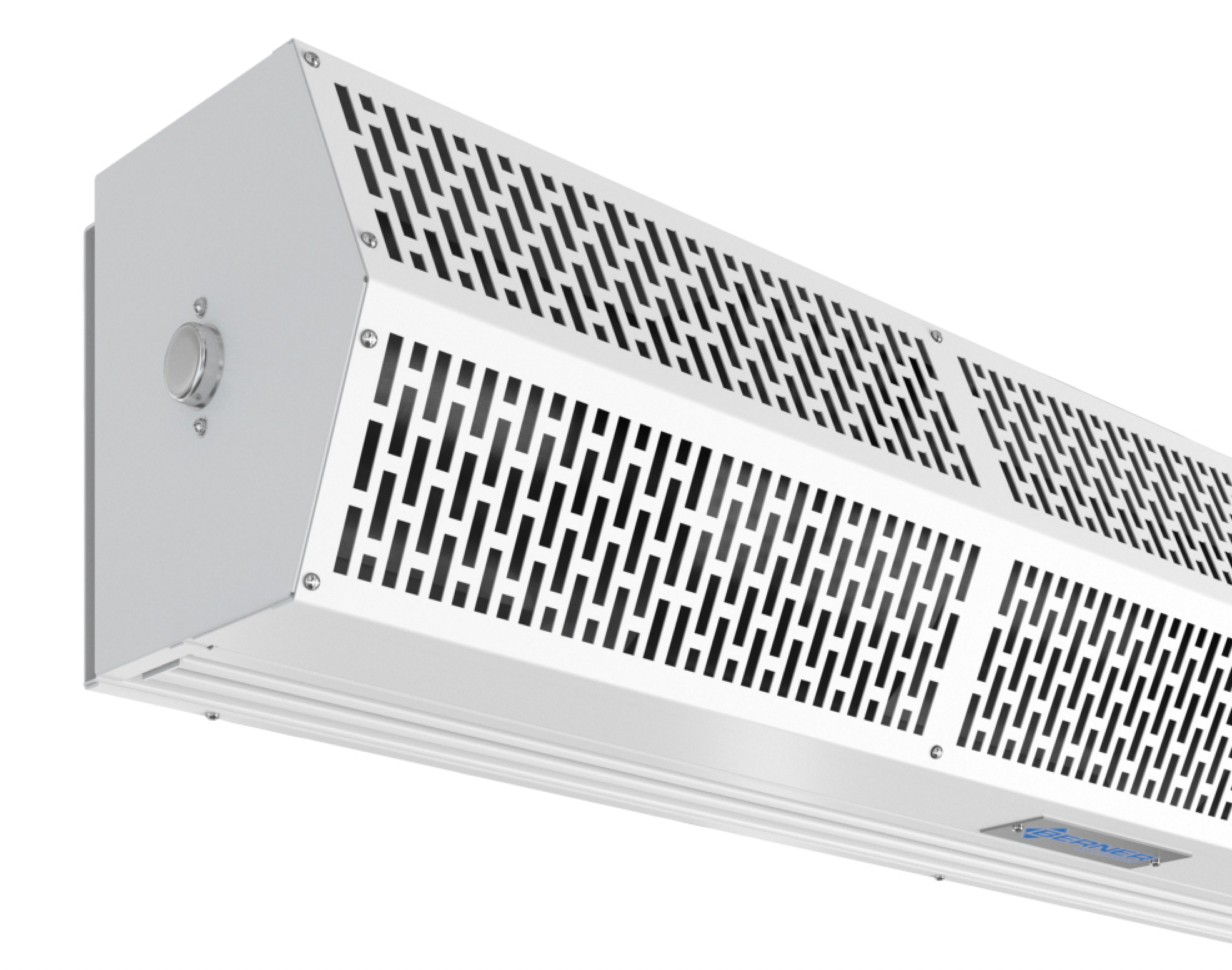 SLC07-1042AA-S01 - 42" White, Ambient Air, 120V, Single Phase - Berner Sanitation Certified Low Profile 7 Series Air Curtain