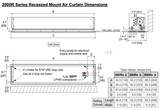 AC-CE47-48-R - SchwankAir 2047EHR Recessed Mount, Electric Heated, 47'' Length, 480V, Three Phase
