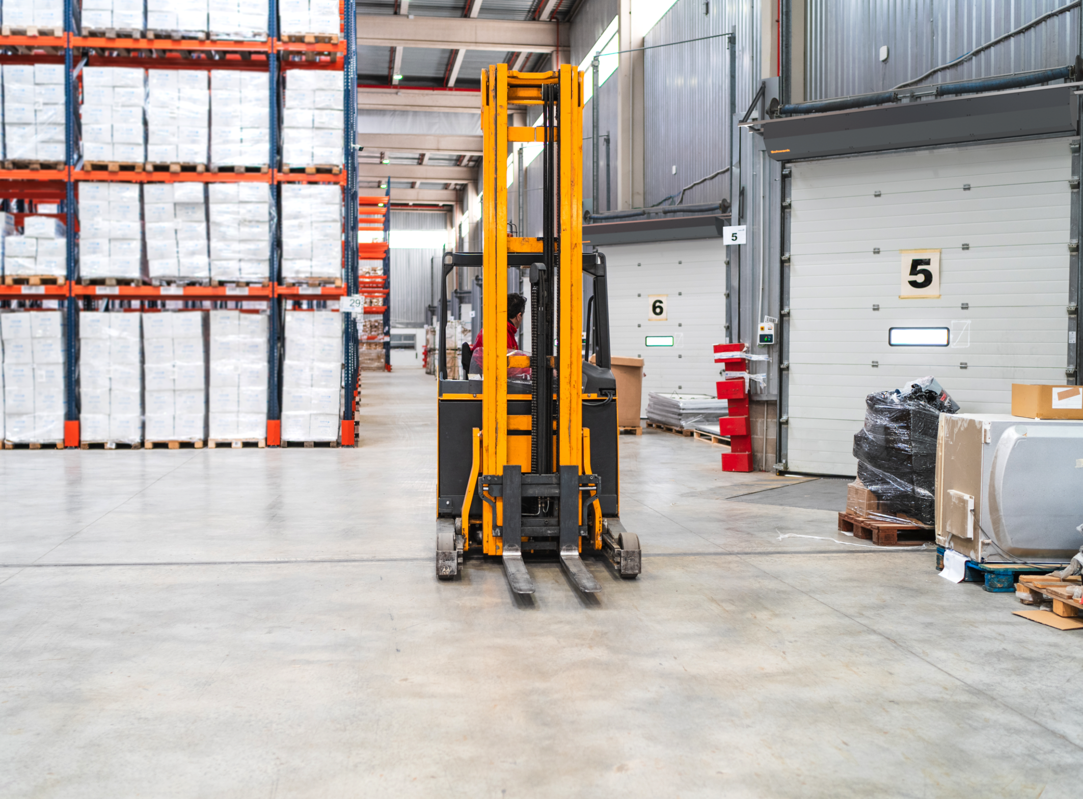 Schwank Epic12 36 inch ambient industrial air curtain industrial warehouse entrance installation