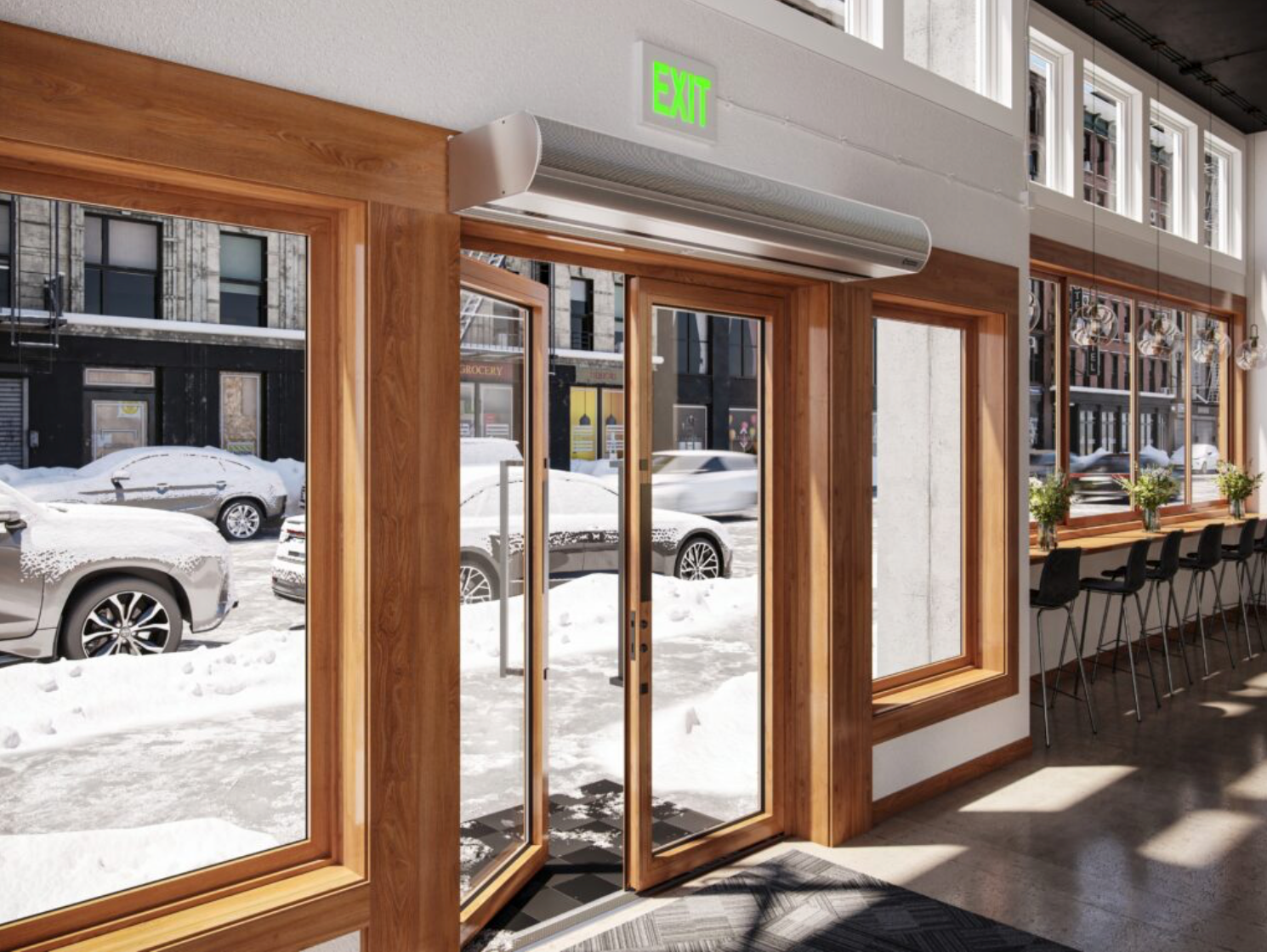 AI08-F-2120AJ - 120", Ambient Air, 240V, Single Phase, Aluminum, Berner Architectural Icon 8 Series