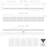 SLC07-1072AA-S01  - 72" White, Ambient Air, 120V - Berner Sanitation Certified Low Profile 7 Series Air Curtain