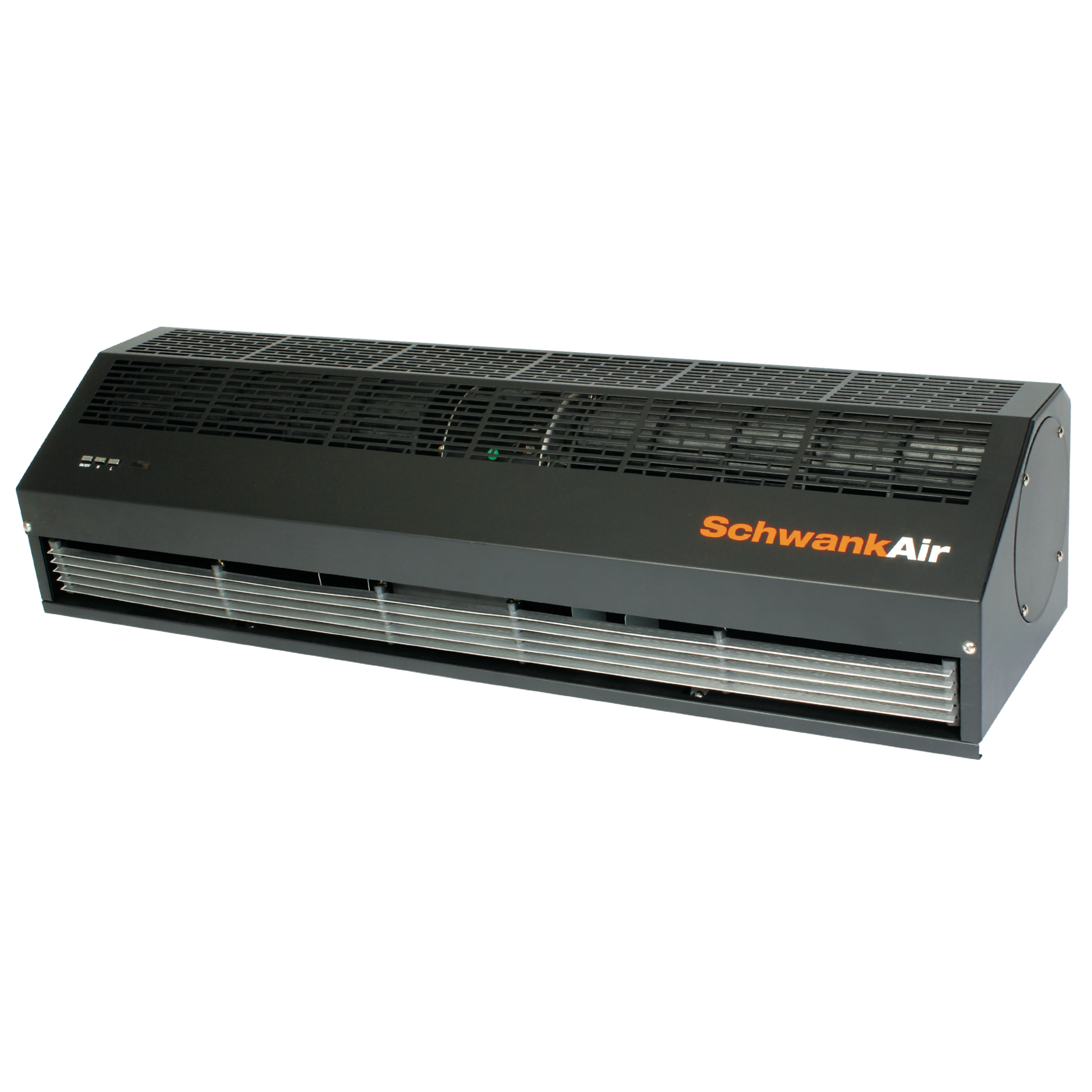AC-1036-12-BK - Cortina de aire ambiental SchwankAir 1036 de 36" con montaje en superficie, 120 V, color negro, 1177/942 CFM