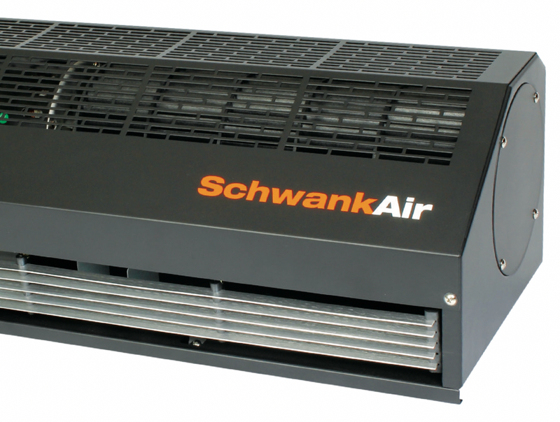 AC-1036-12-BK - 36" SchwankAir 1036 Surface Mount, Ambient Air Curtain 120v, Black, 1177/942 CFM